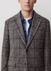 Plaid Wool-Blend Blazer