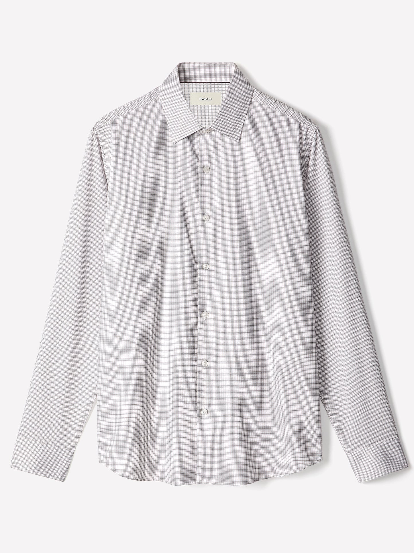 Tailored Micro Check Woven Shirt