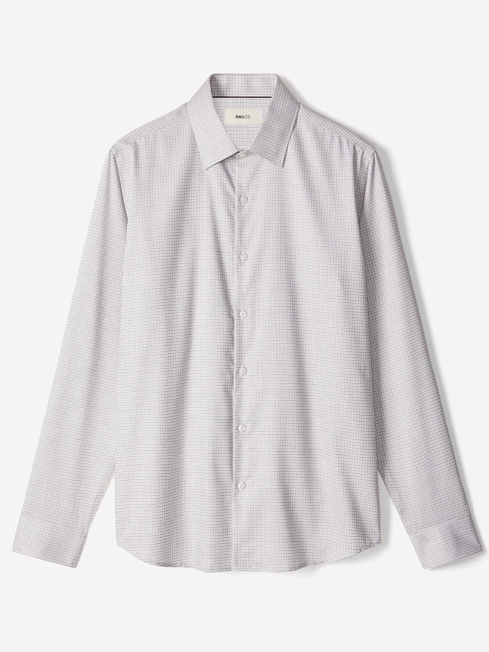 Tailored Micro Check Woven Shirt