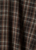 Woven Plaid Button-Up Shirt with Darts