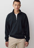 Men's Knit Pullover Waffle Mock Zip