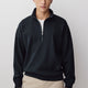 Men's Knit Pullover Waffle Mock Zip