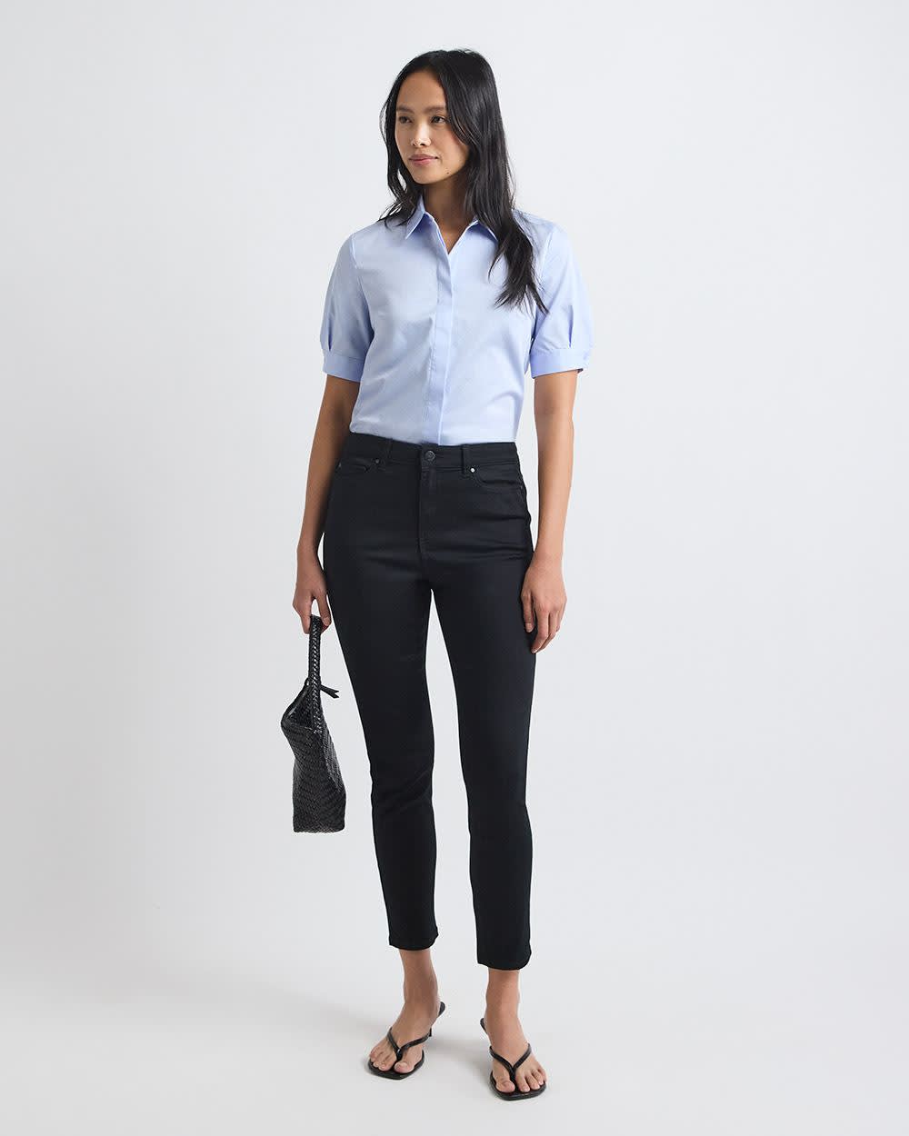 Jegging Natalie Noir à Taille Haute