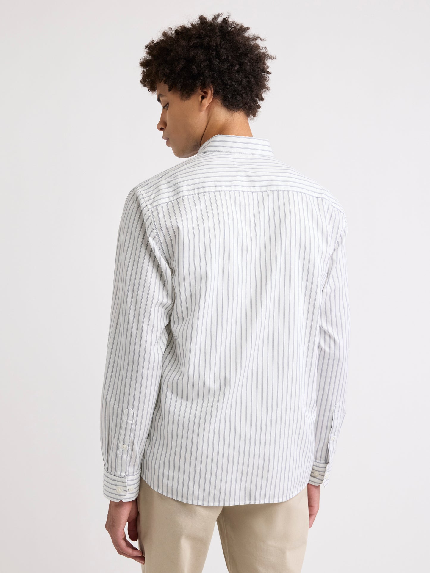 Chemise Rayée à Manches Longues