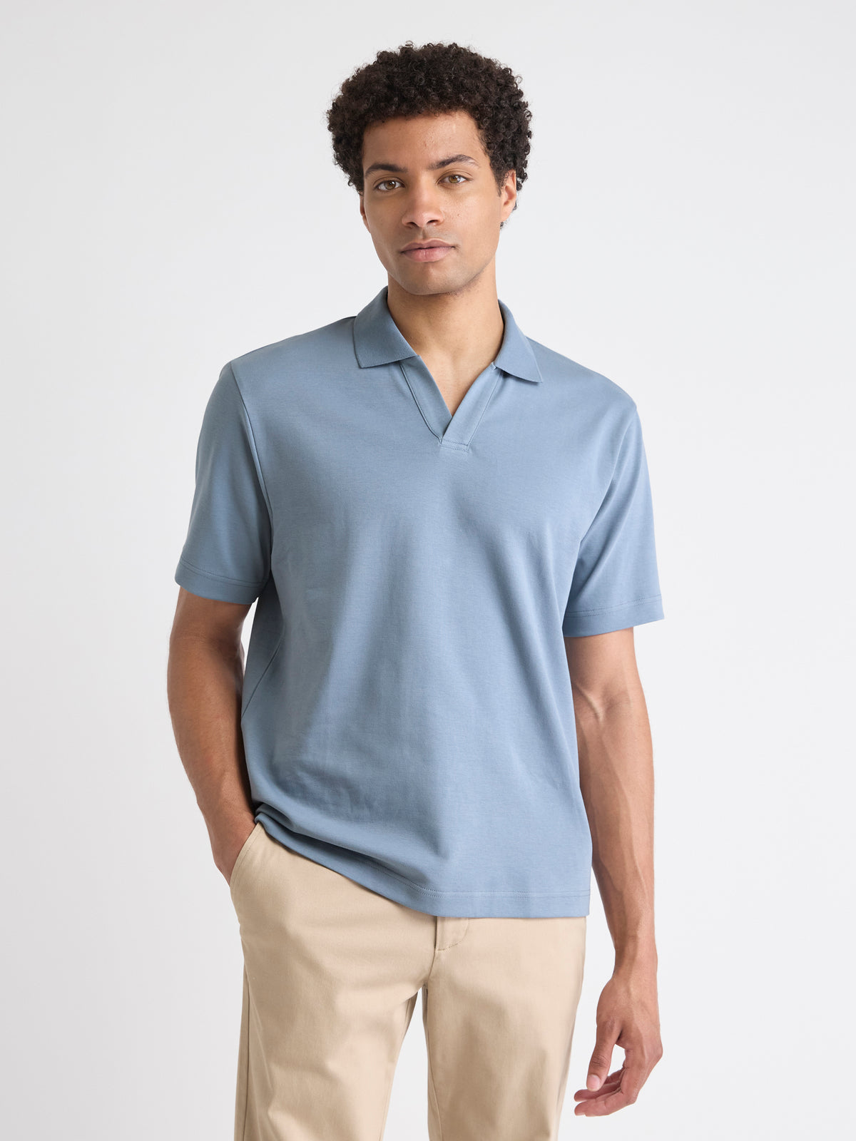 Solid Short-Sleeve Polo