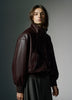 Woven PU Coated Jacket with Funnel Neck