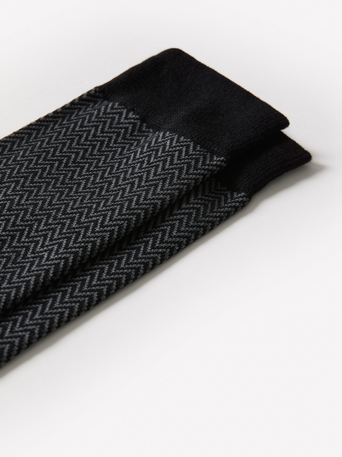 Men's Knit Dressy Pattern Socks, Cotton Blend