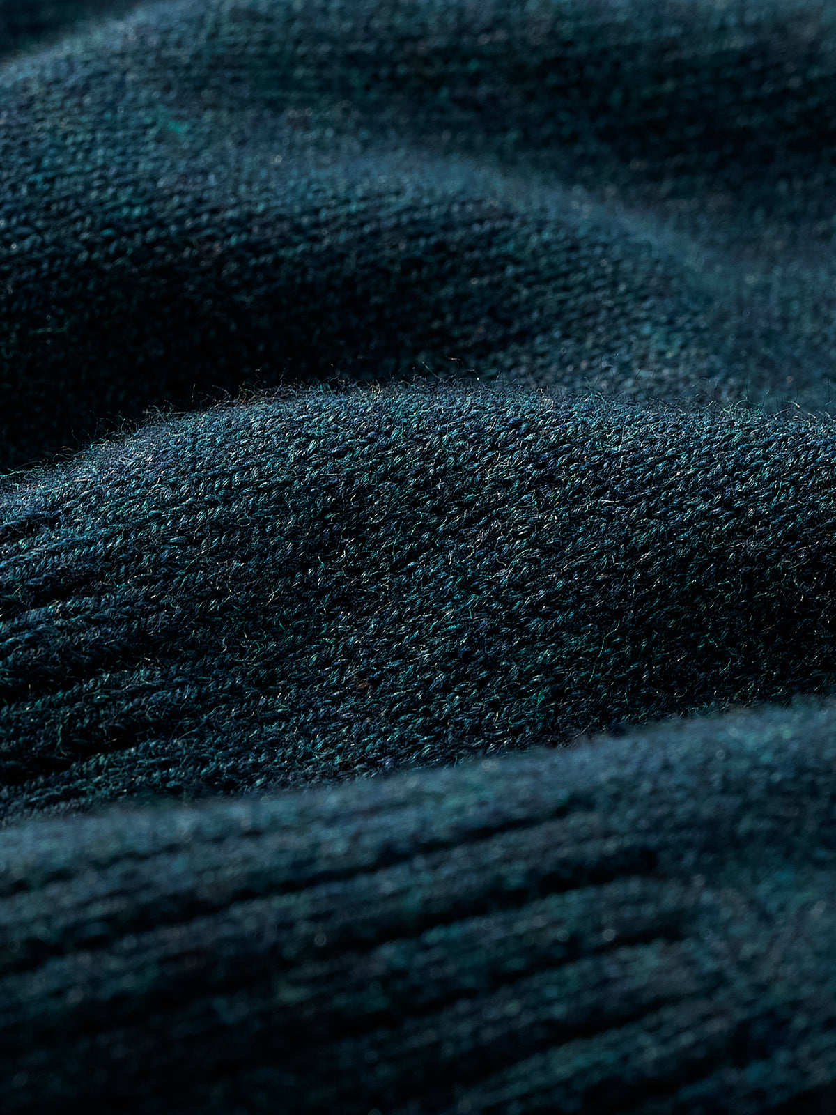 Long-Sleeve Half-Zip Mock-Neck Sweater
