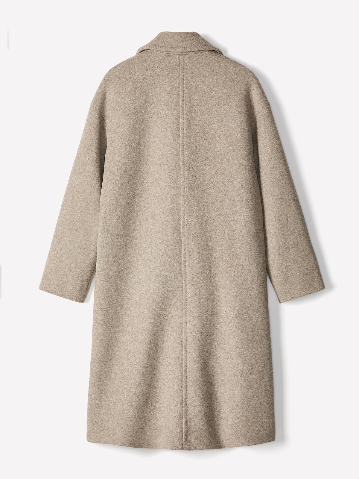 Relaxed-Fit Wool-Blend Double-Breasted Coat