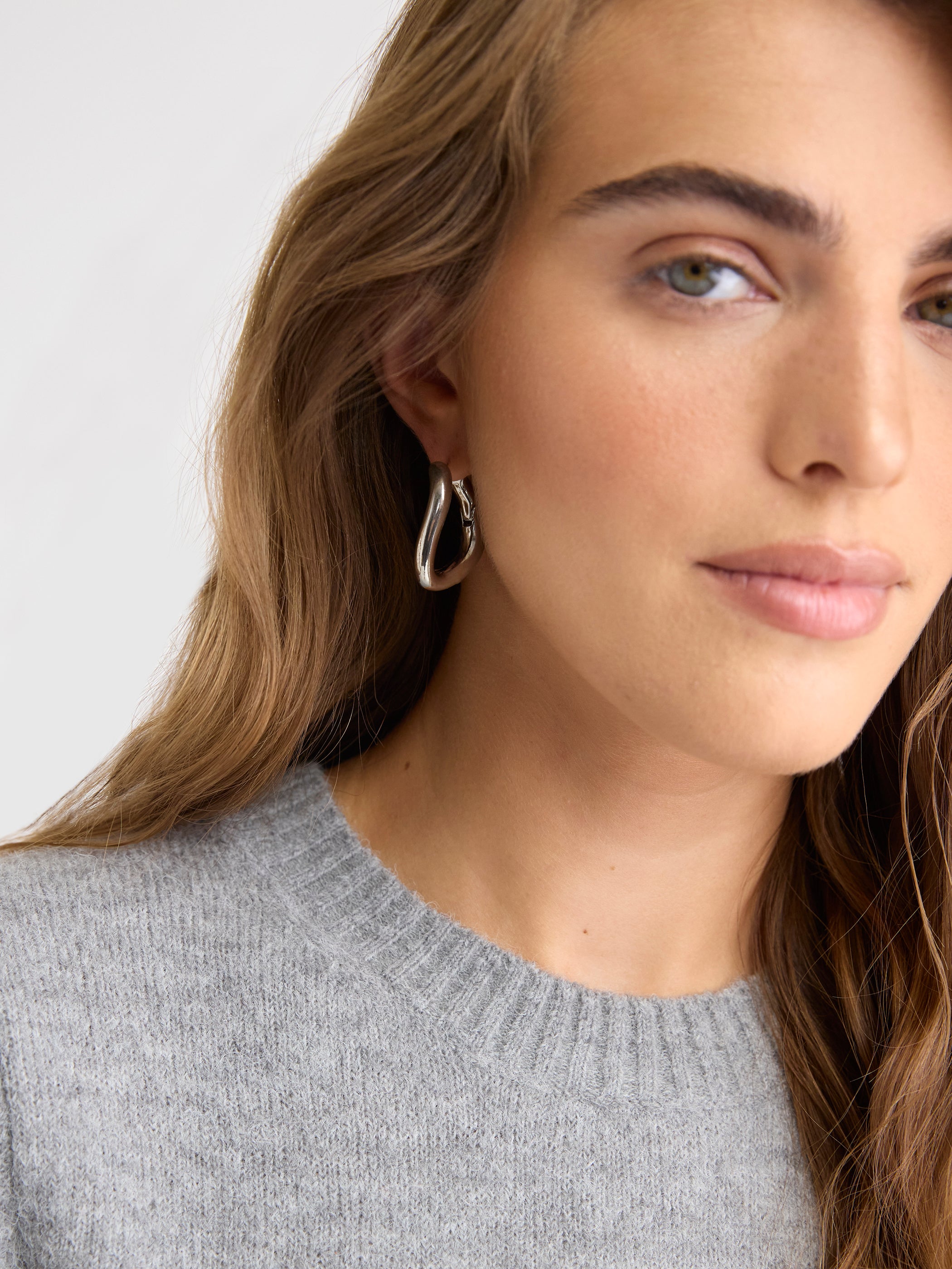 Boucles D'Oreilles Anneaux Sculpturaux