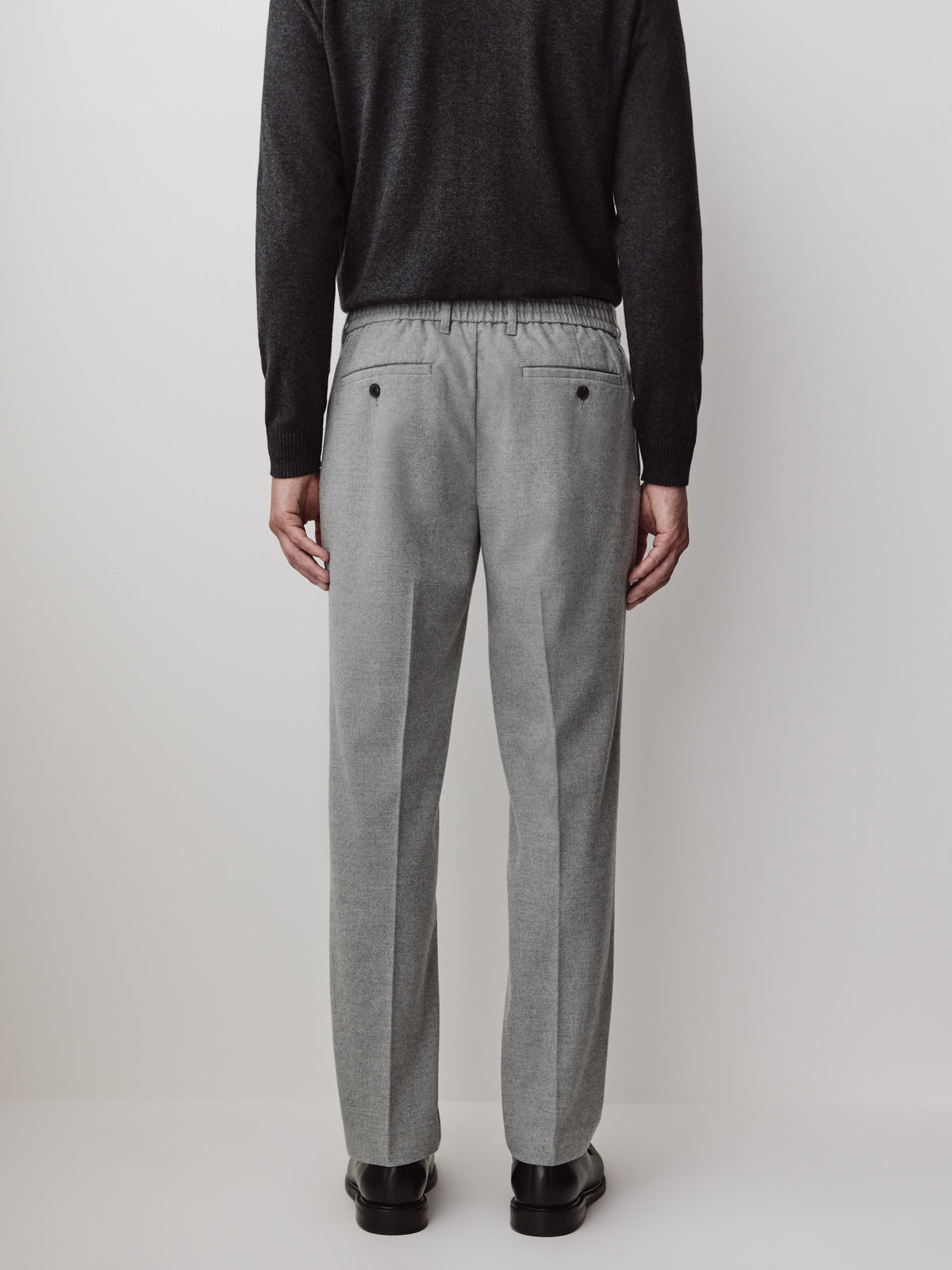 Tailored-Fit Brushed-Knit Pant