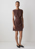 Sleeveless Crew-Neck Mini Dress