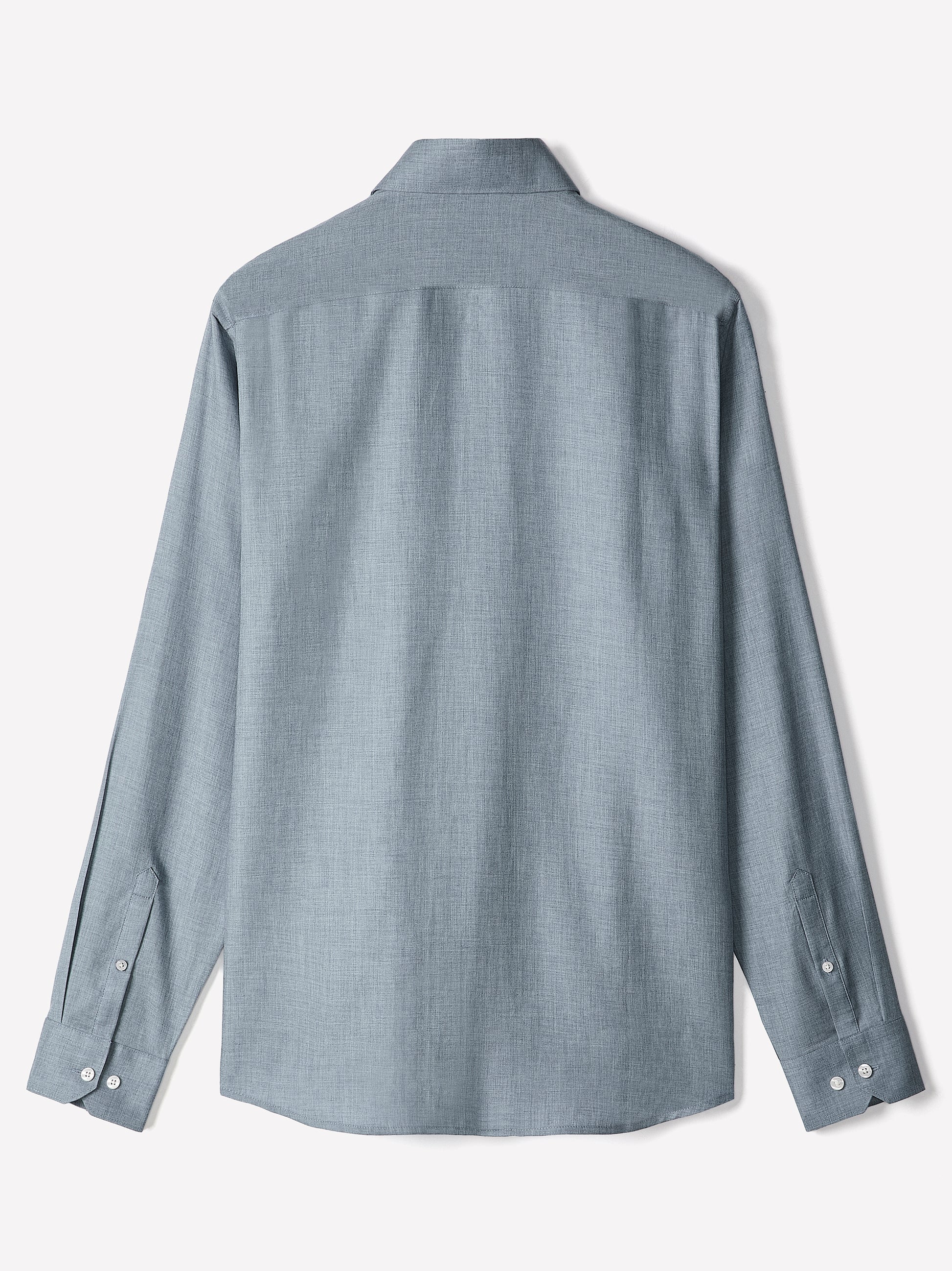 Tailored Lyocell Shirt with Stand-Up Collar