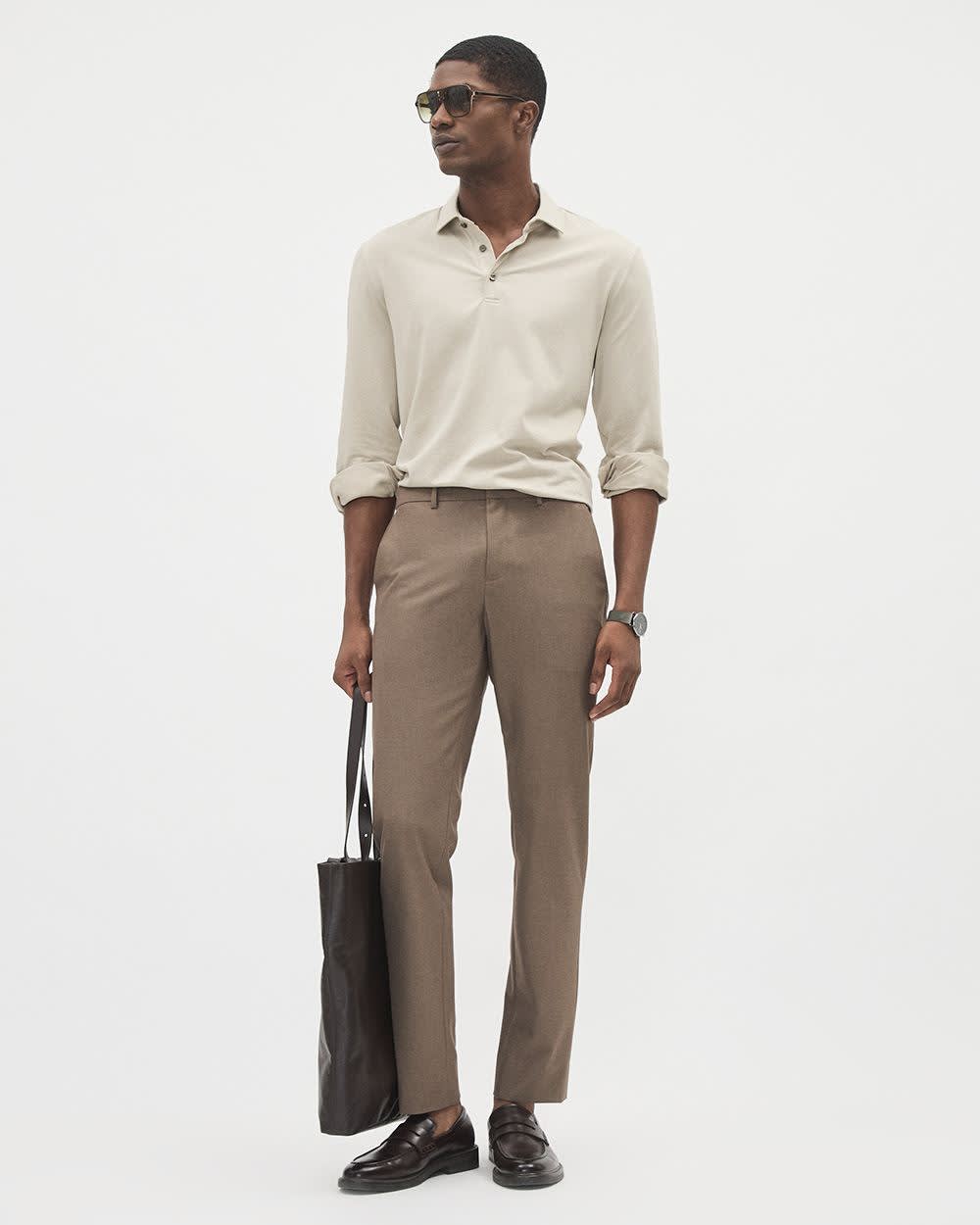 Long-Sleeve Supima (R) Cotton Jersey Polo