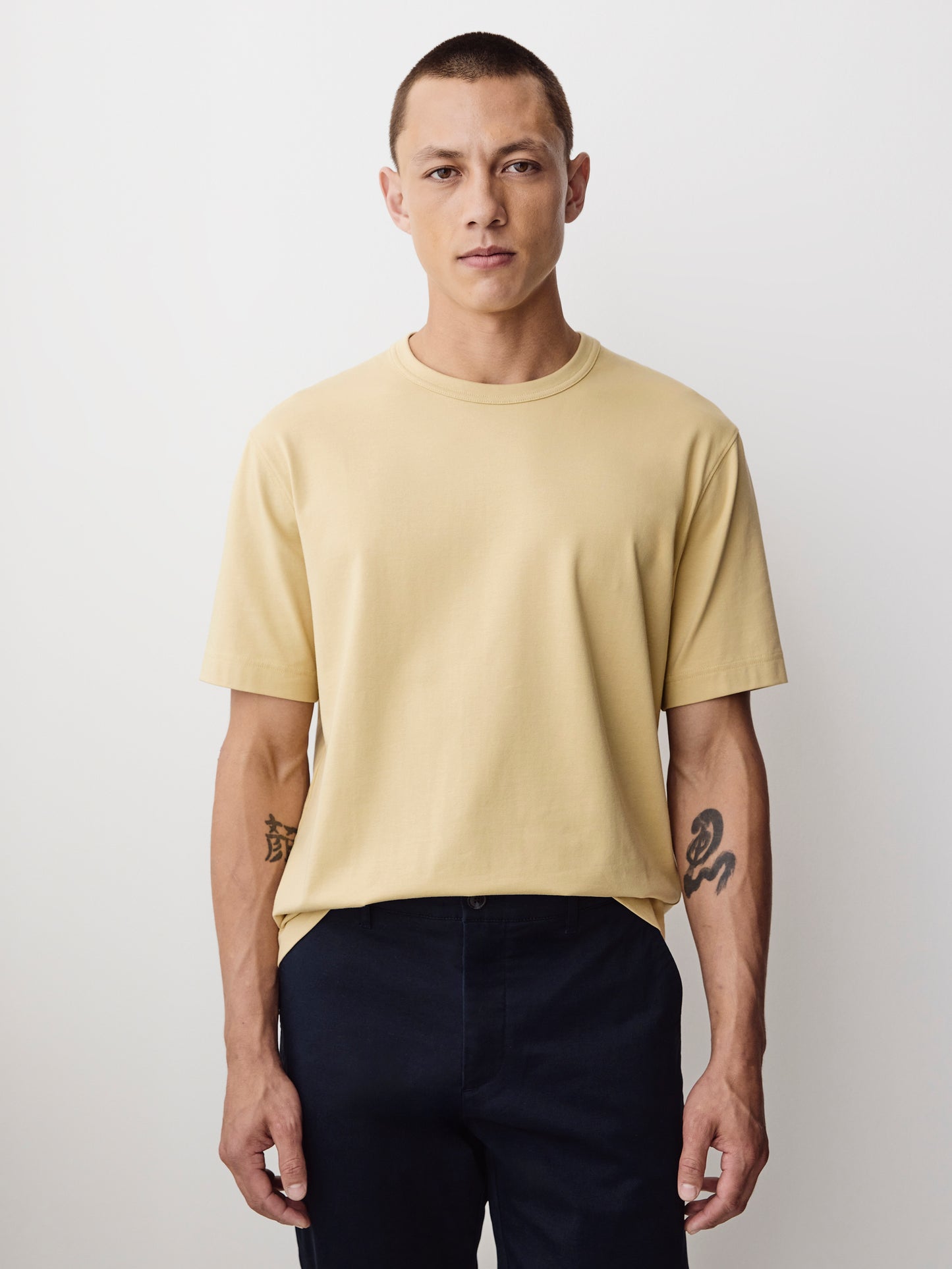 Men's Knit Crewneck T-Shirt Supima Cotton