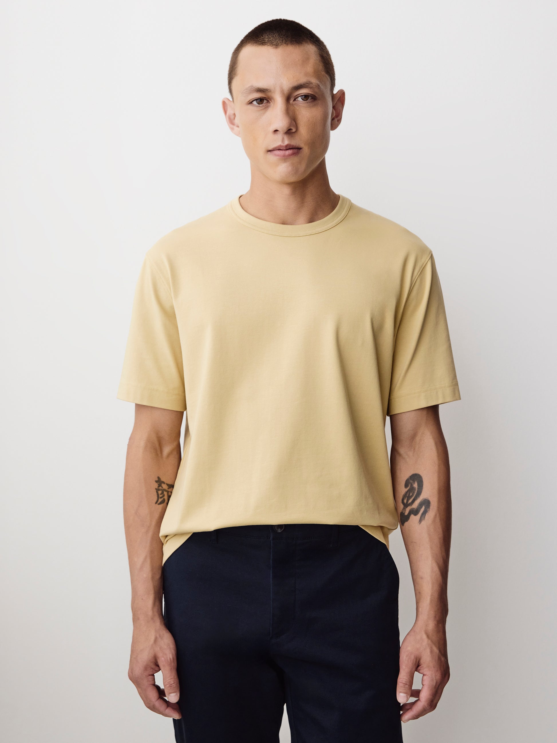 Men's Knit Crewneck T-Shirt Supima Cotton