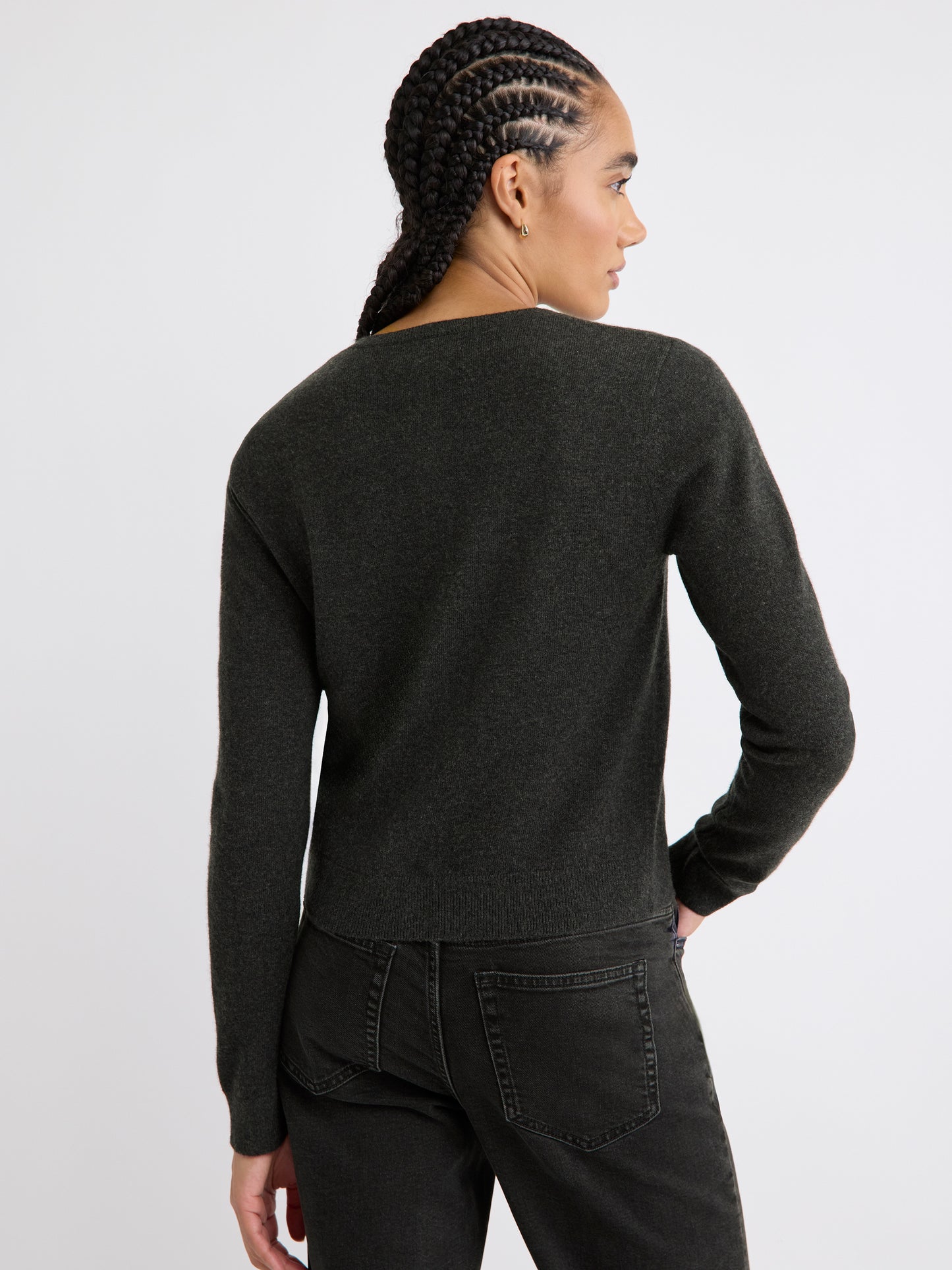 Merino Wool Button-Down Cardigan