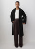 Wide Leg Knit Pants with Neoprene Fabric