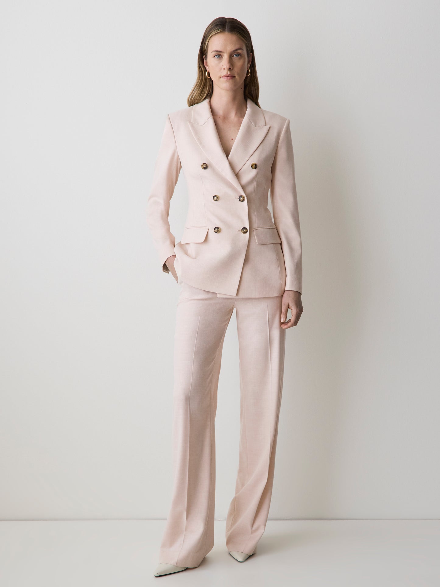 Double-Breasted Hourglass Blazer