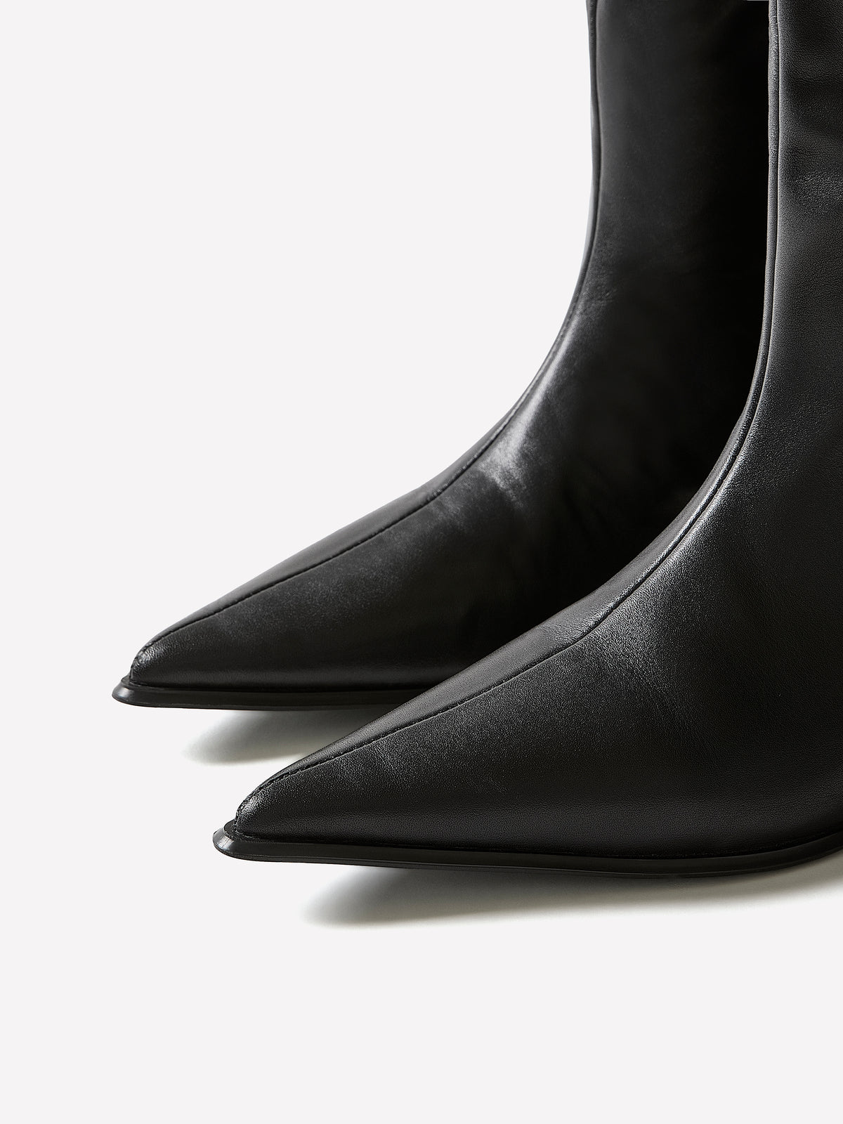 High Knee Leather Boot