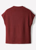 Extended-Sleeve Mock-Neck Textured Top