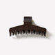 Hair Claw Dark Brown Medium Plastic Gripper