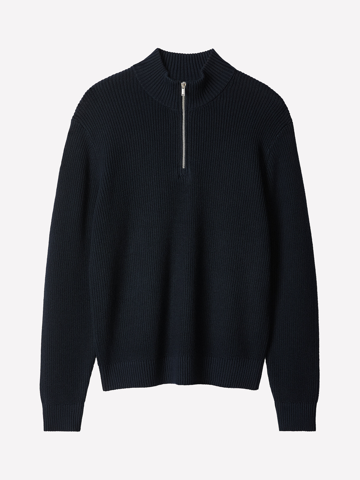 Cashmere-Blend Long-Sleeve Half-Zip Sweater