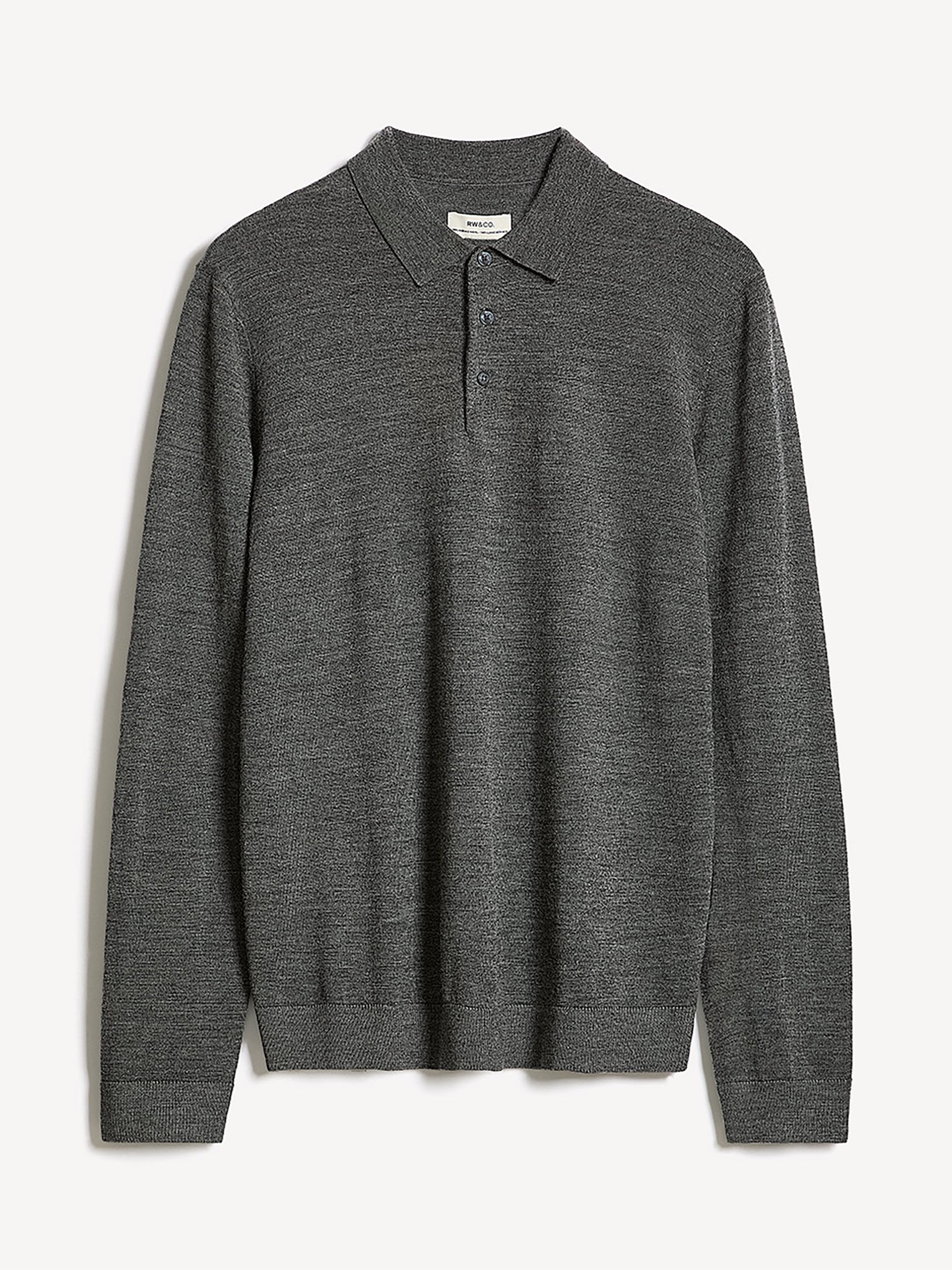Merino Wool Polo Sweater