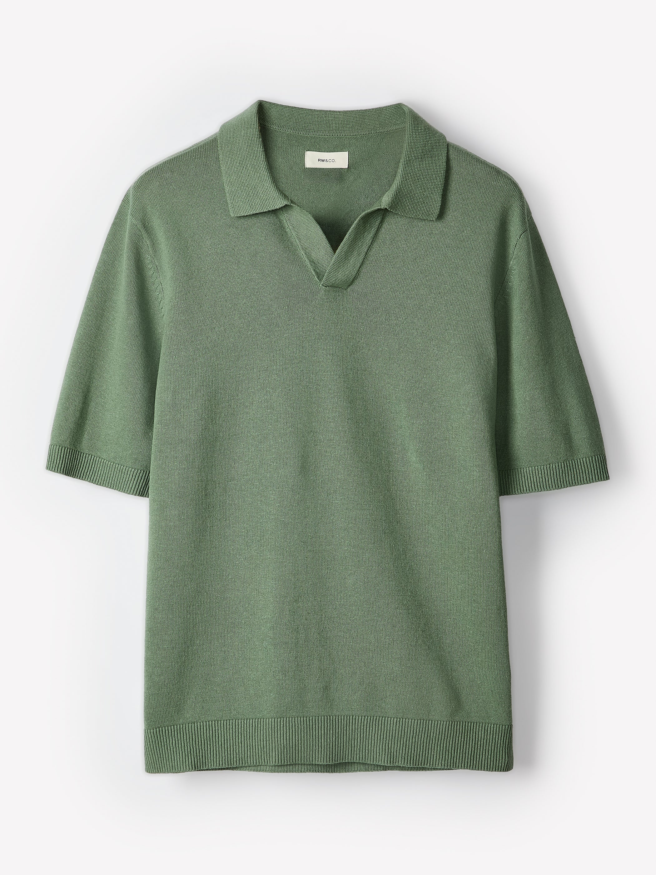 Linen-Blend Short-Sleeve Polo