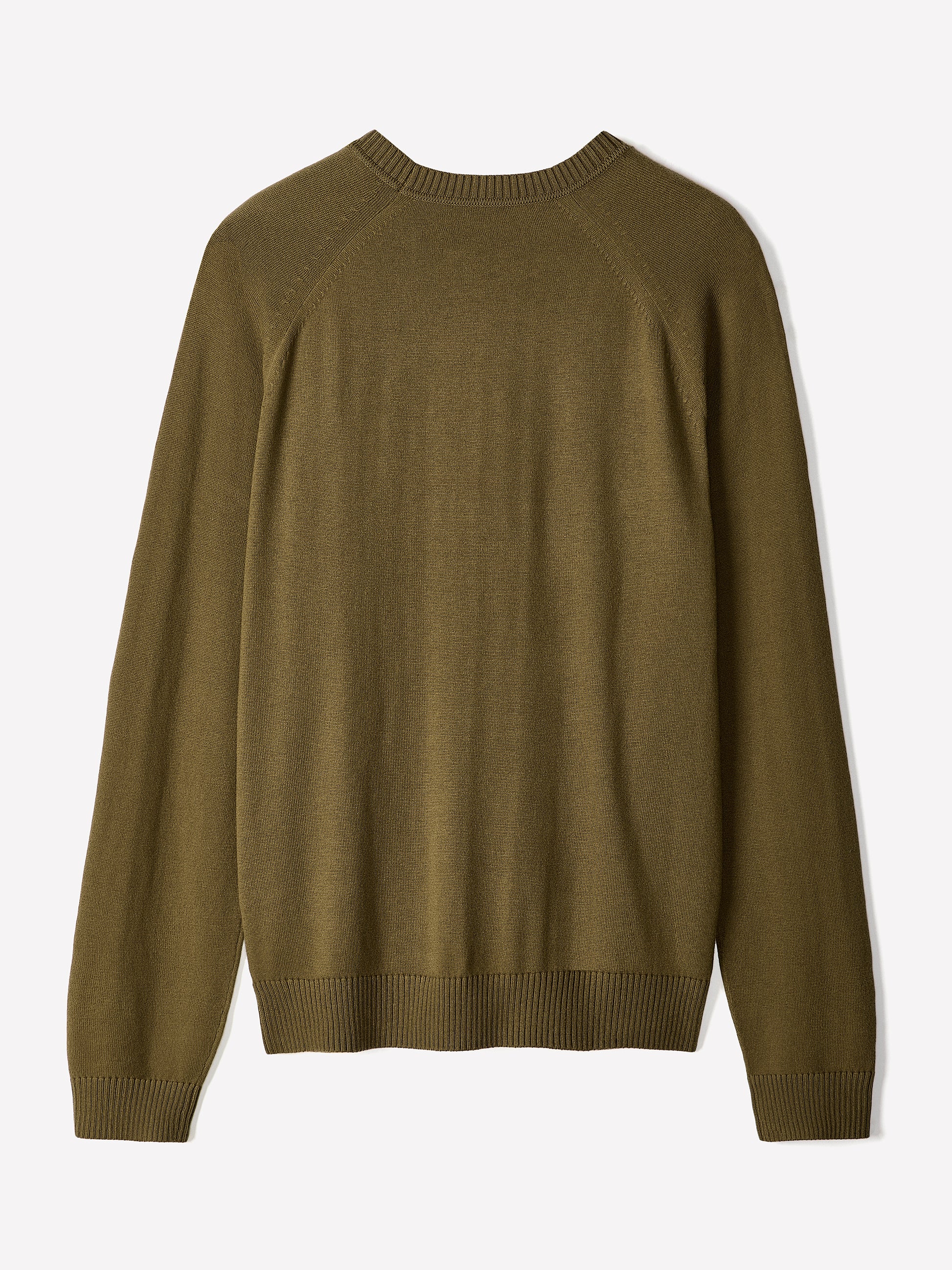 Men's Knit Crewneck Sweater Cotton Blend