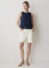 Sleeveless Embroidered Blouse