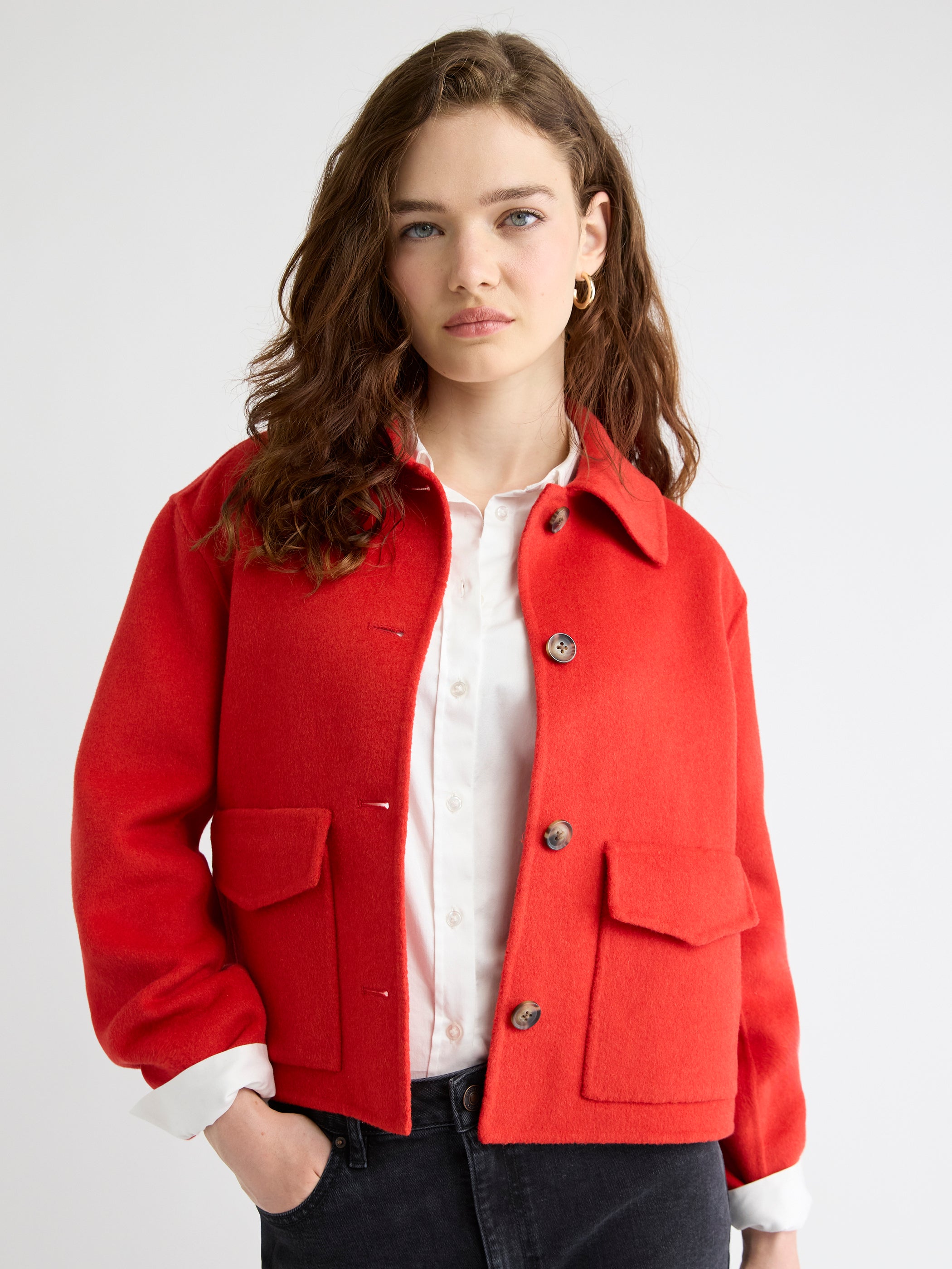 Veste de Corvée Double-Face en Laine