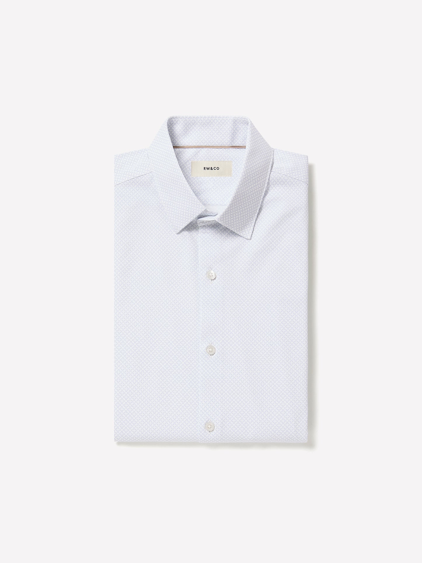 Slim Fit Cotton Knit Shirt with Tailored Collar