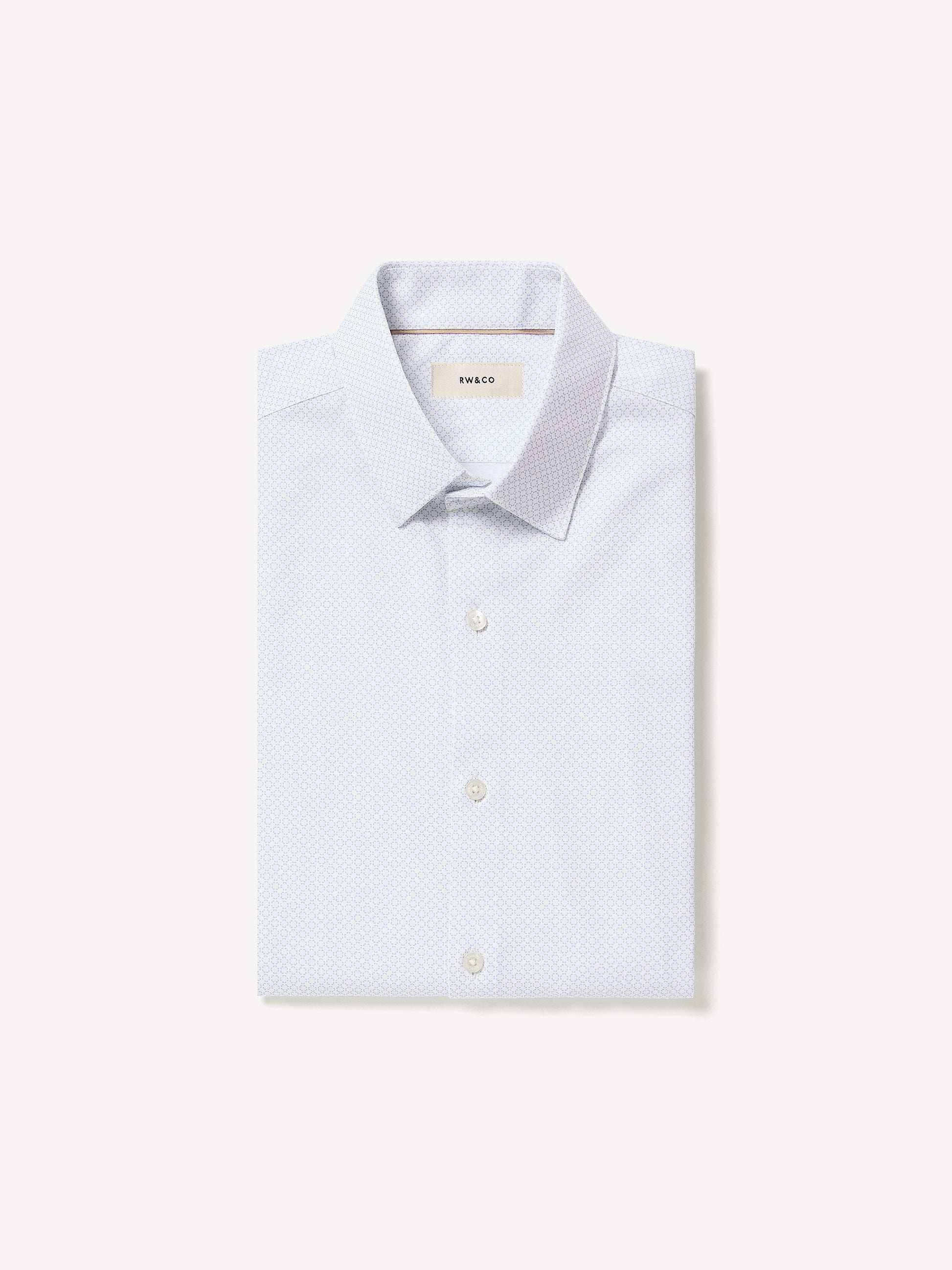 Slim Fit Cotton Knit Shirt with Tailored Collar