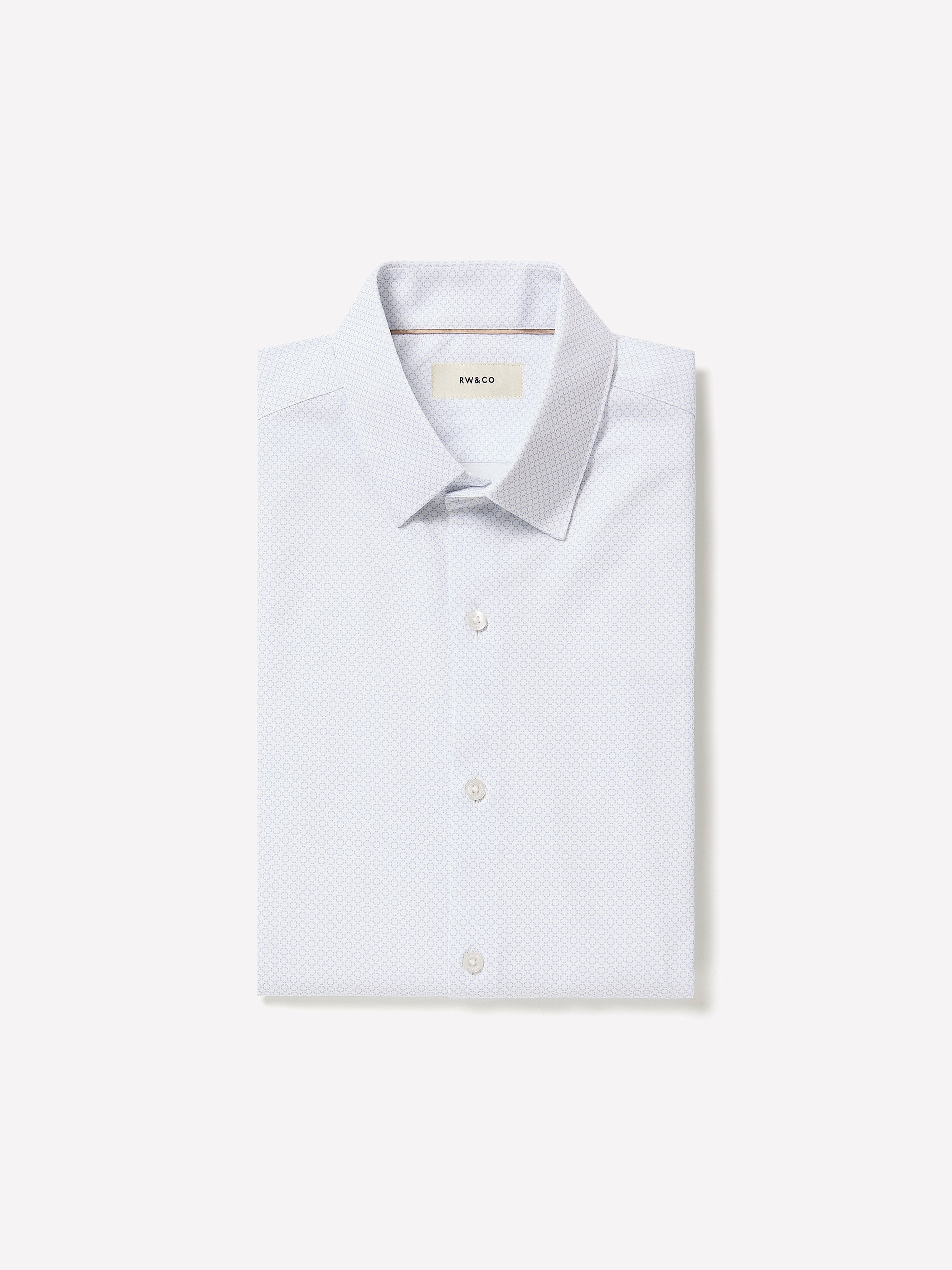 Slim Fit Cotton Knit Shirt with Tailored Collar