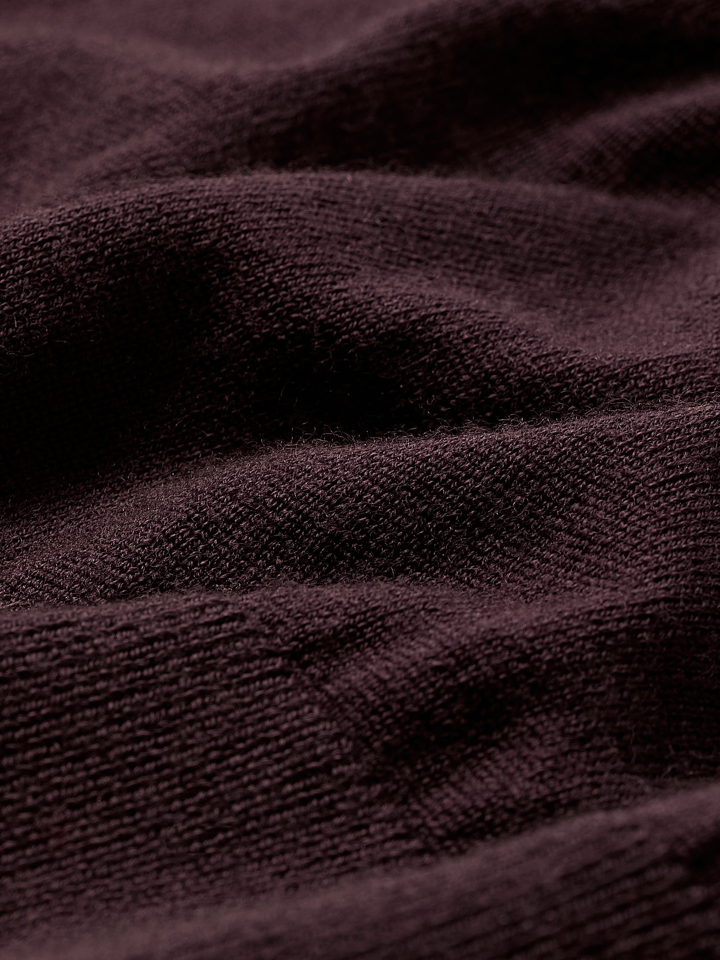 Merino Wool Knit Polo Sweater Long Sleeve