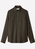 Tailored Lyocell Shirt with Stand-Up Collar
