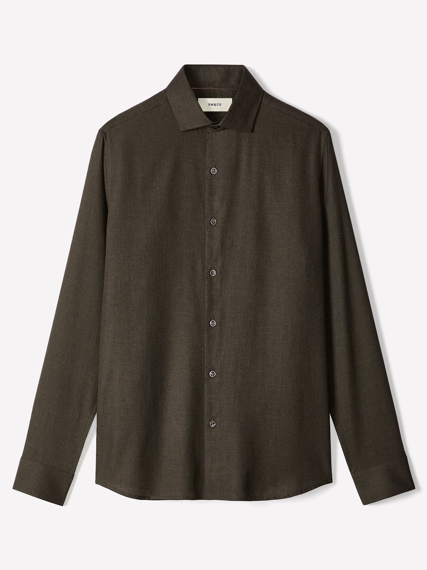 Tailored Lyocell Shirt with Stand-Up Collar