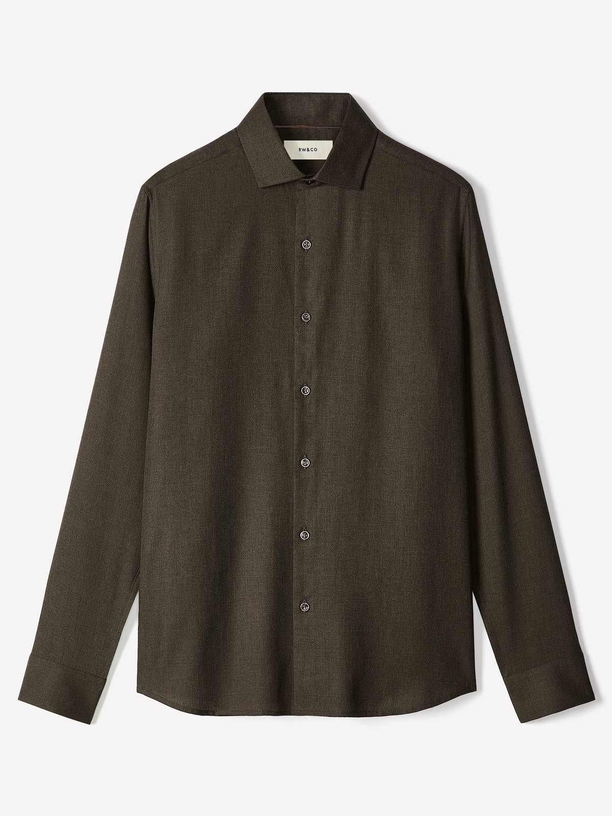 Tailored Lyocell Shirt with Stand-Up Collar