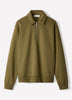 Long-Sleeve Half-Zip Polo Sweater