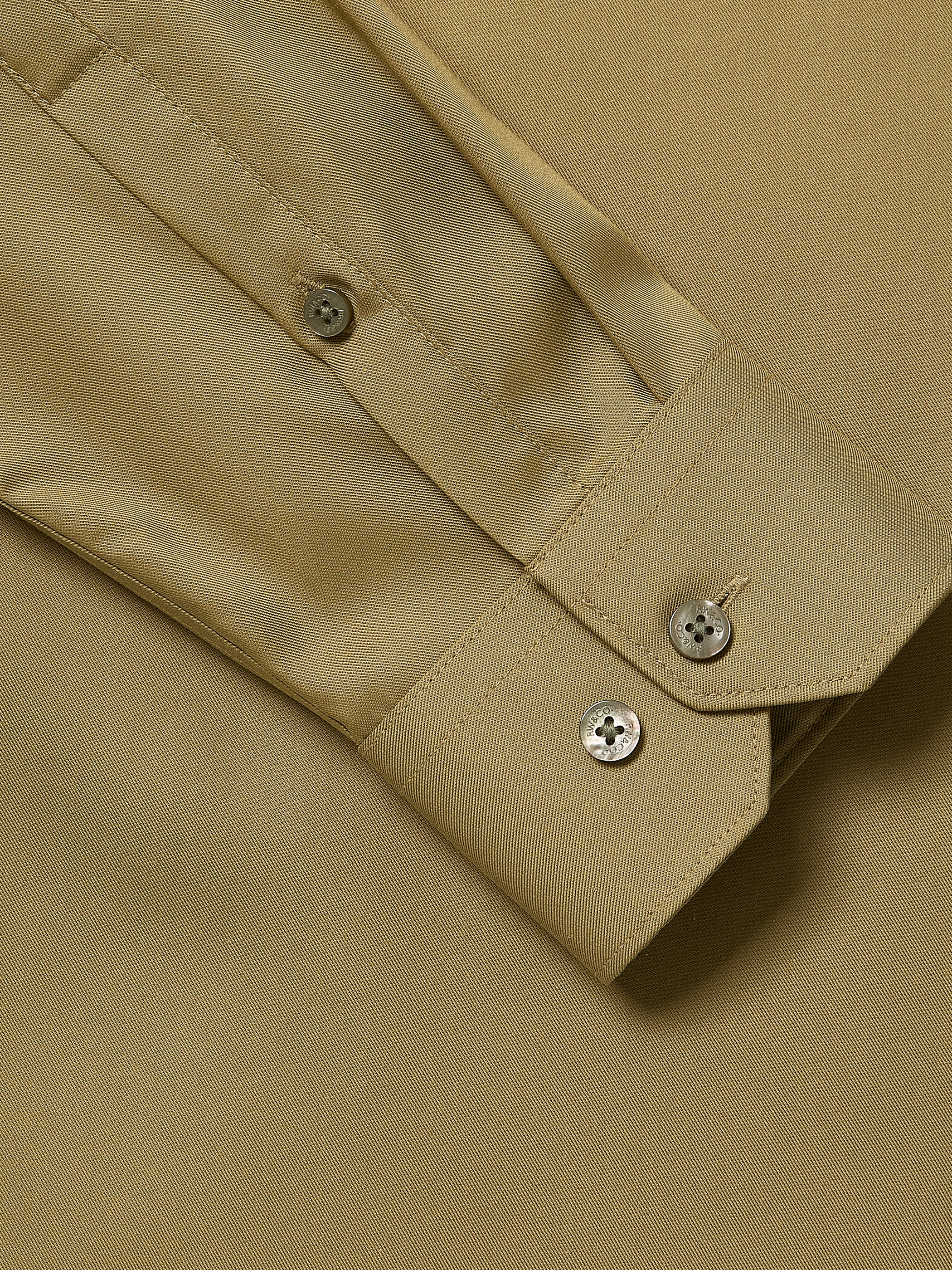 Slim-Fit Solid Twill Dress Shirt