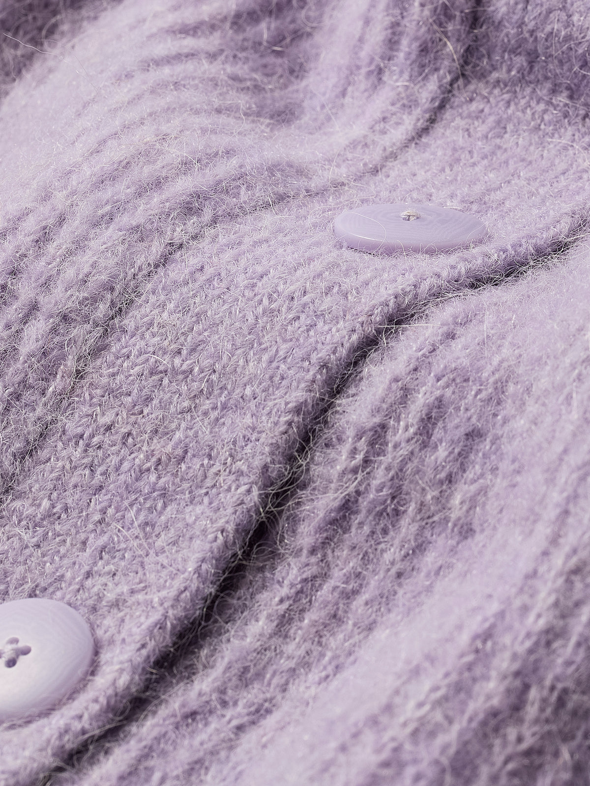 Wool-Blend Long-Sleeve Crew-Neck Cardigan