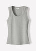 Scoop-Neck Ribbed Tank
