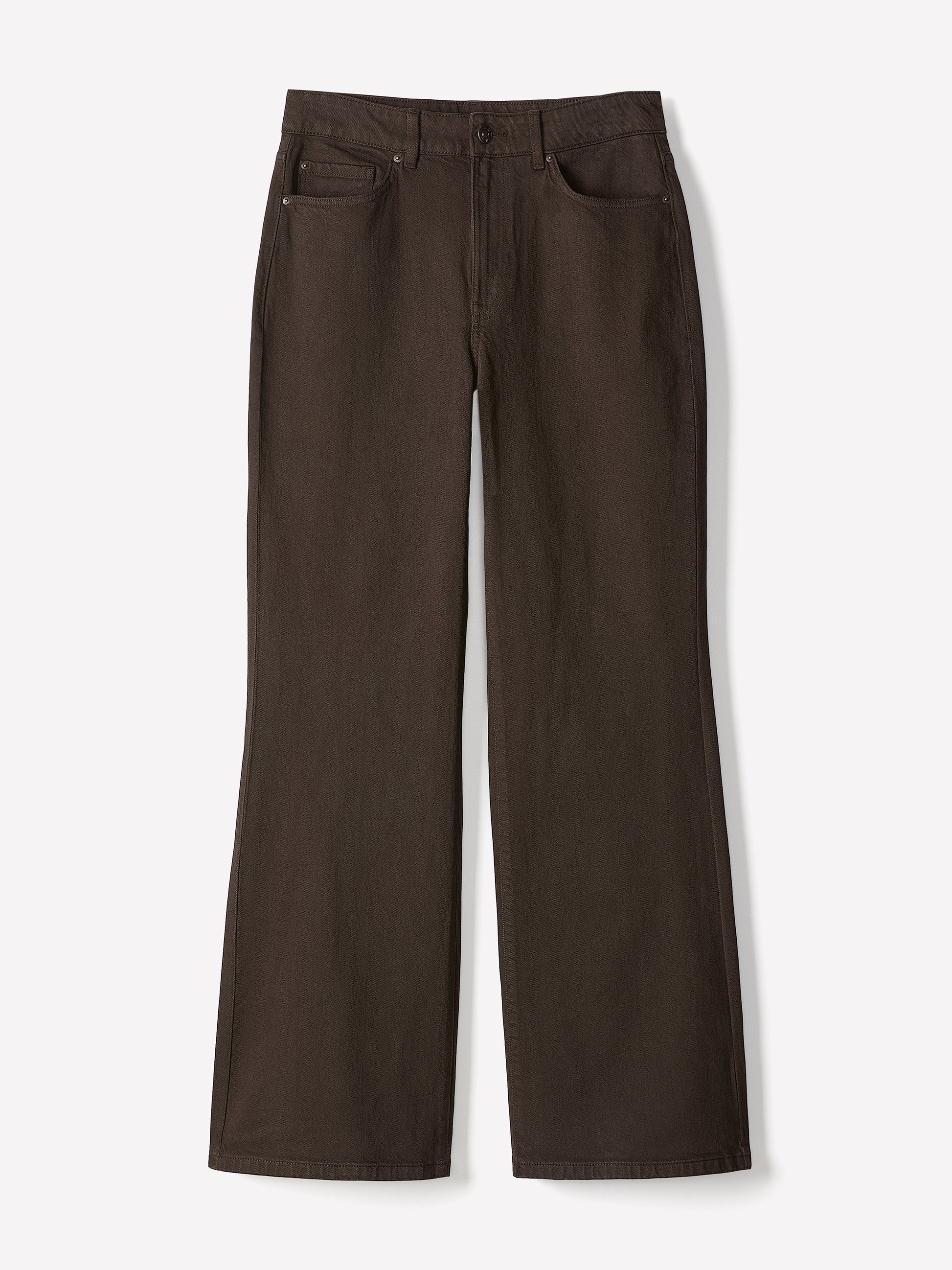 Long High-Rise Wide-Leg Jeans
