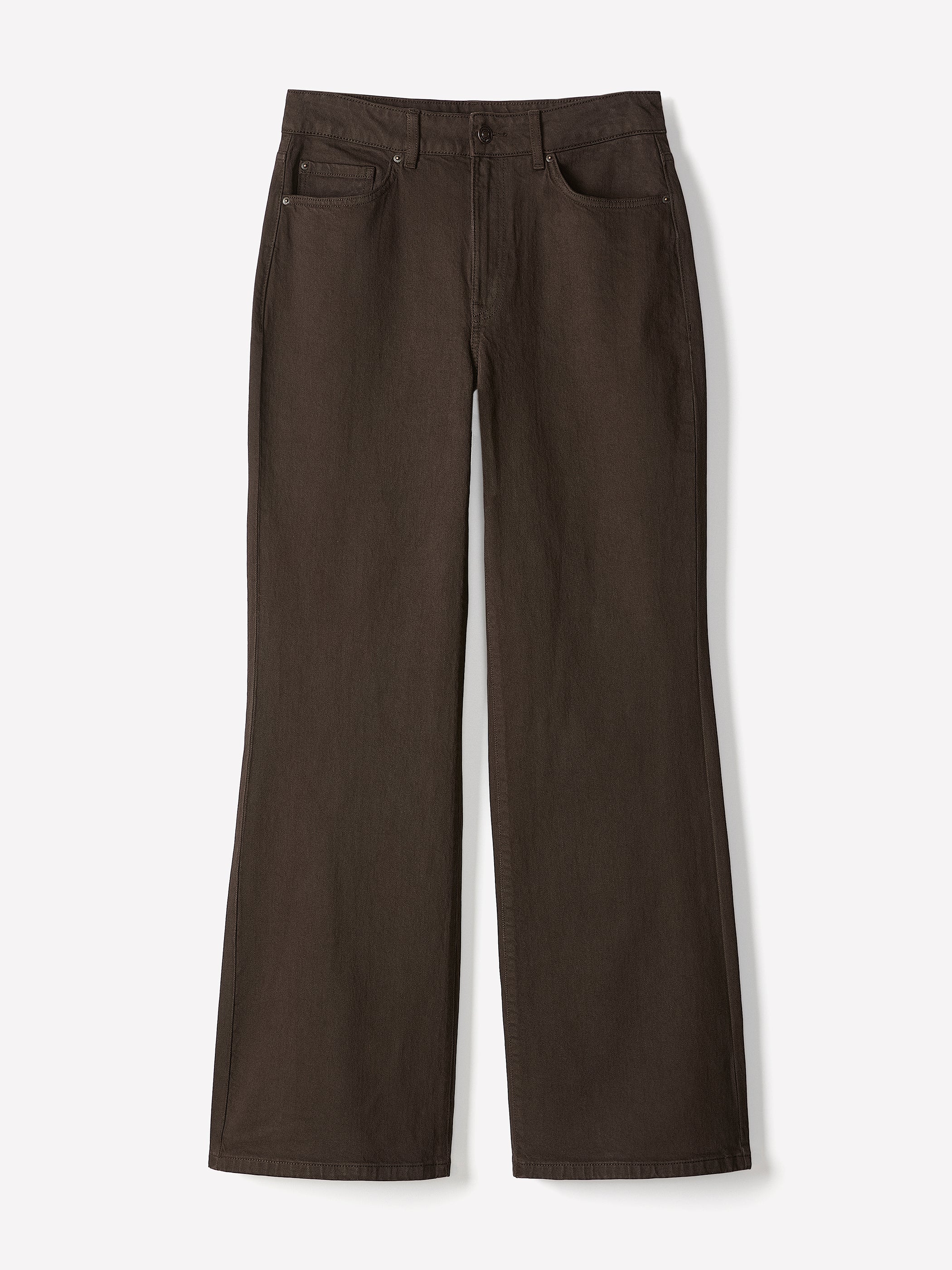 Long High-Rise Wide-Leg Jeans