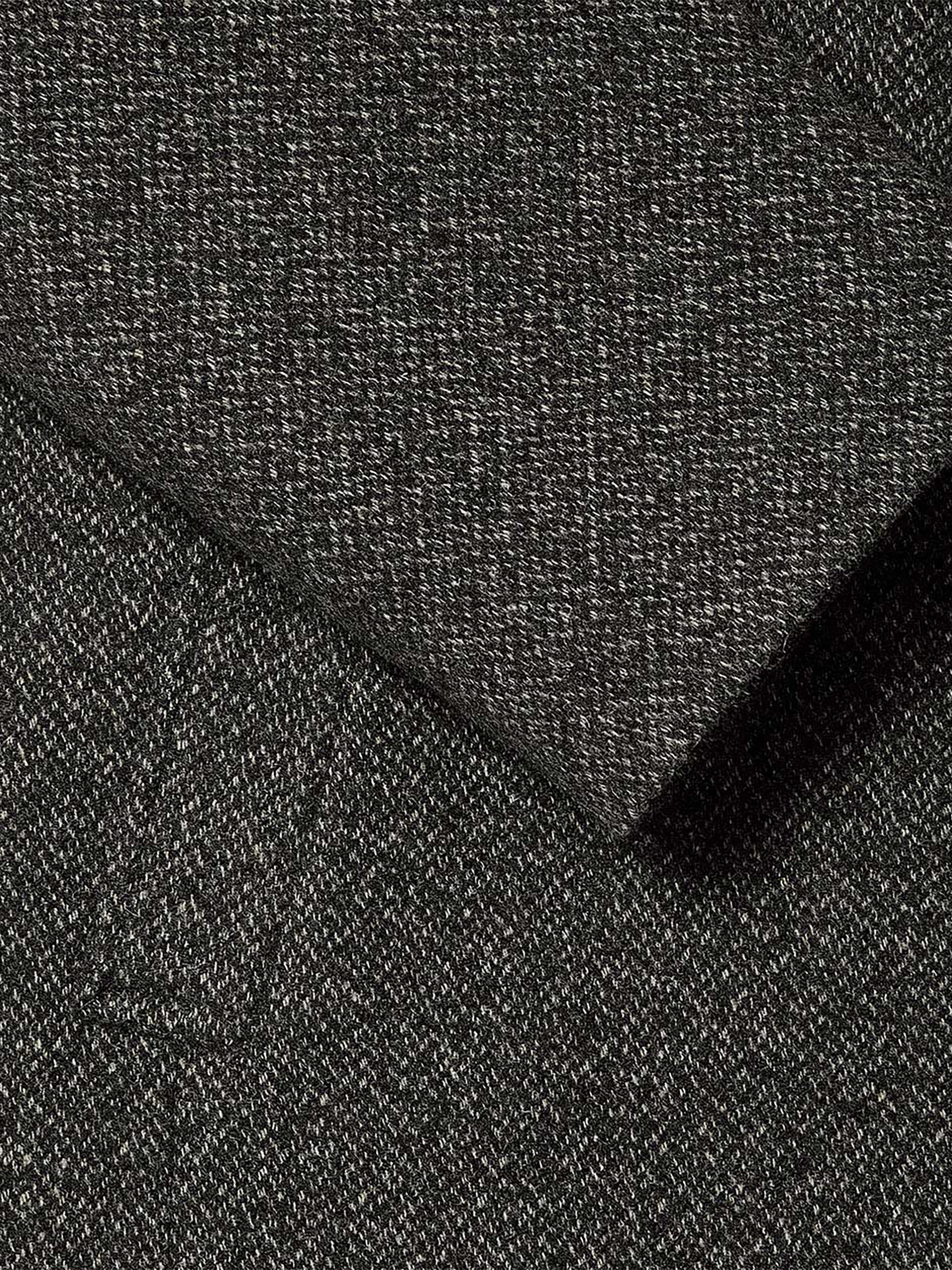 Classic Mock-Neck Heathered-Wool Coat with Dickey