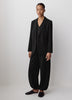 Relaxed-Fit Two-Button Twill Blazer