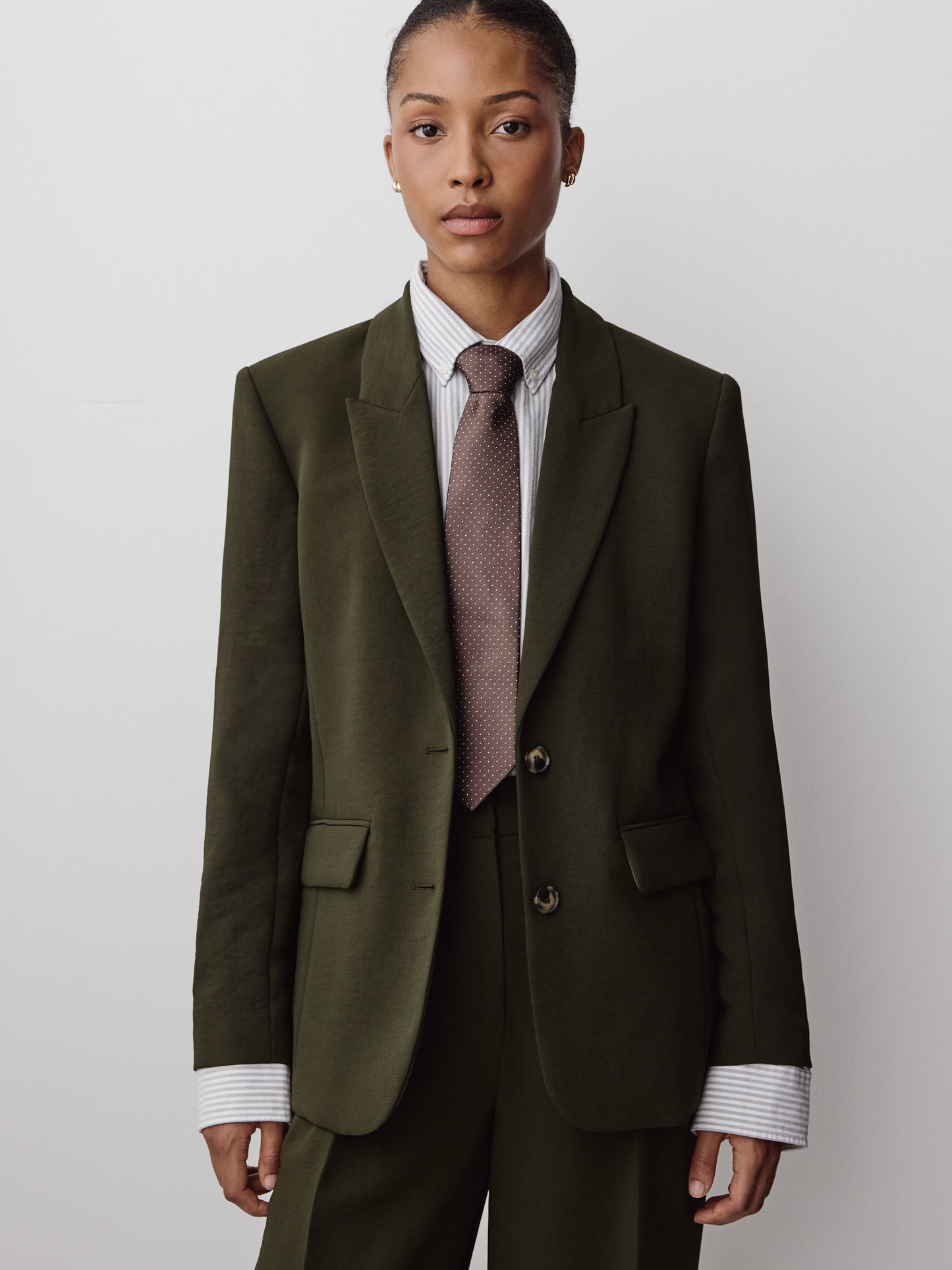 Relaxed-Fit Two-Button Blazer