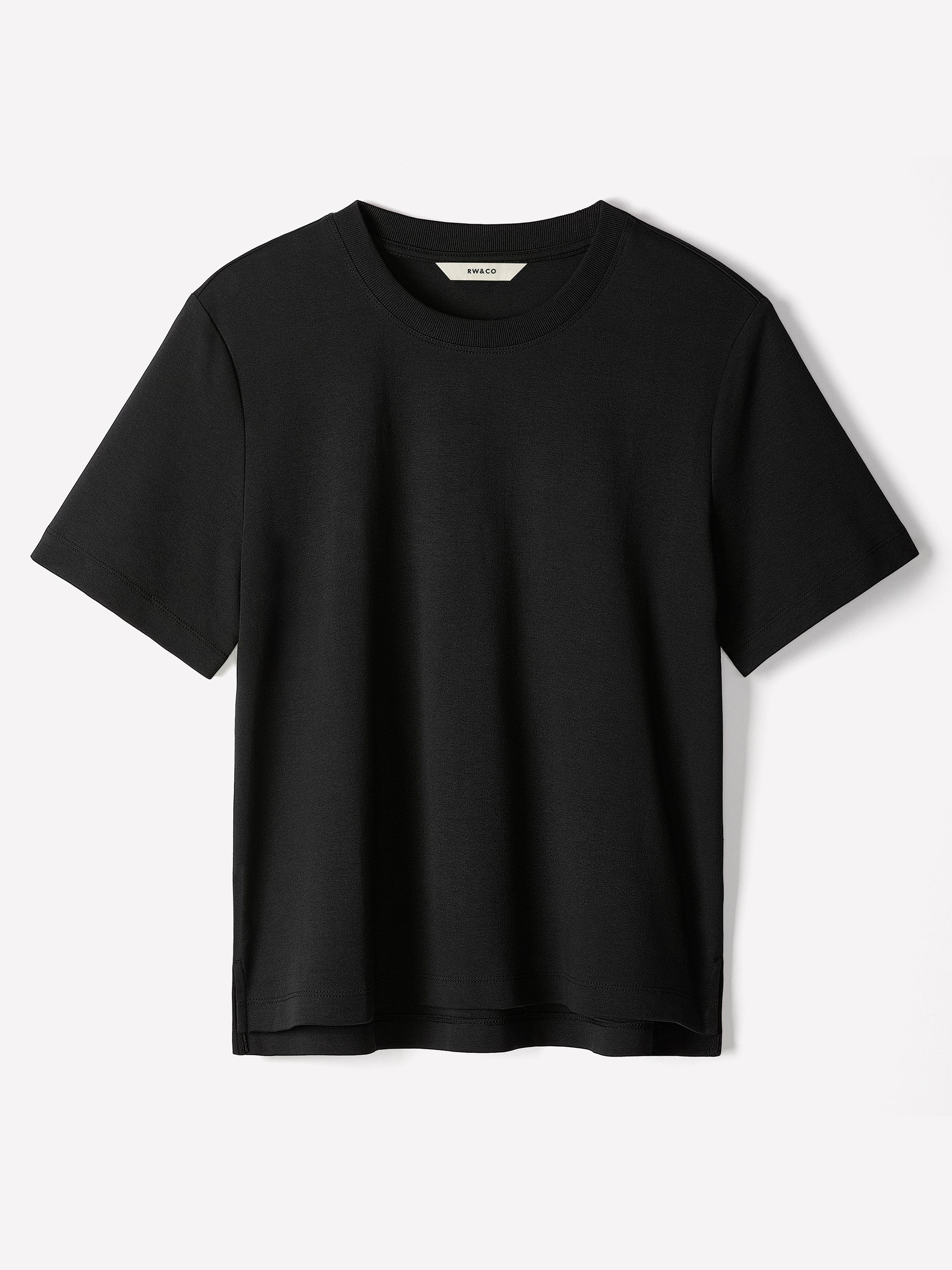 Short-Sleeve Cotton Basic Tee