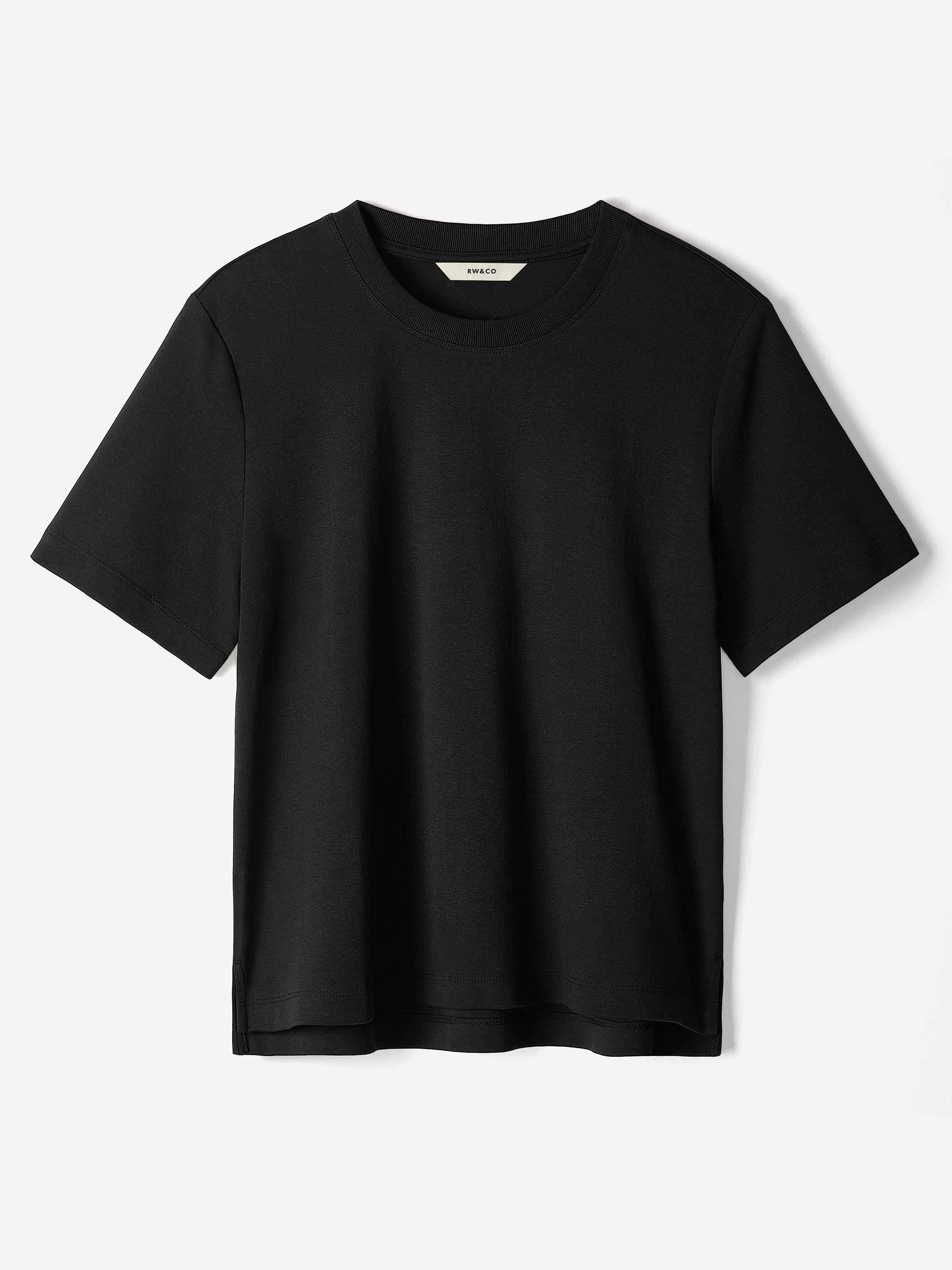 Short-Sleeve Cotton Basic Tee